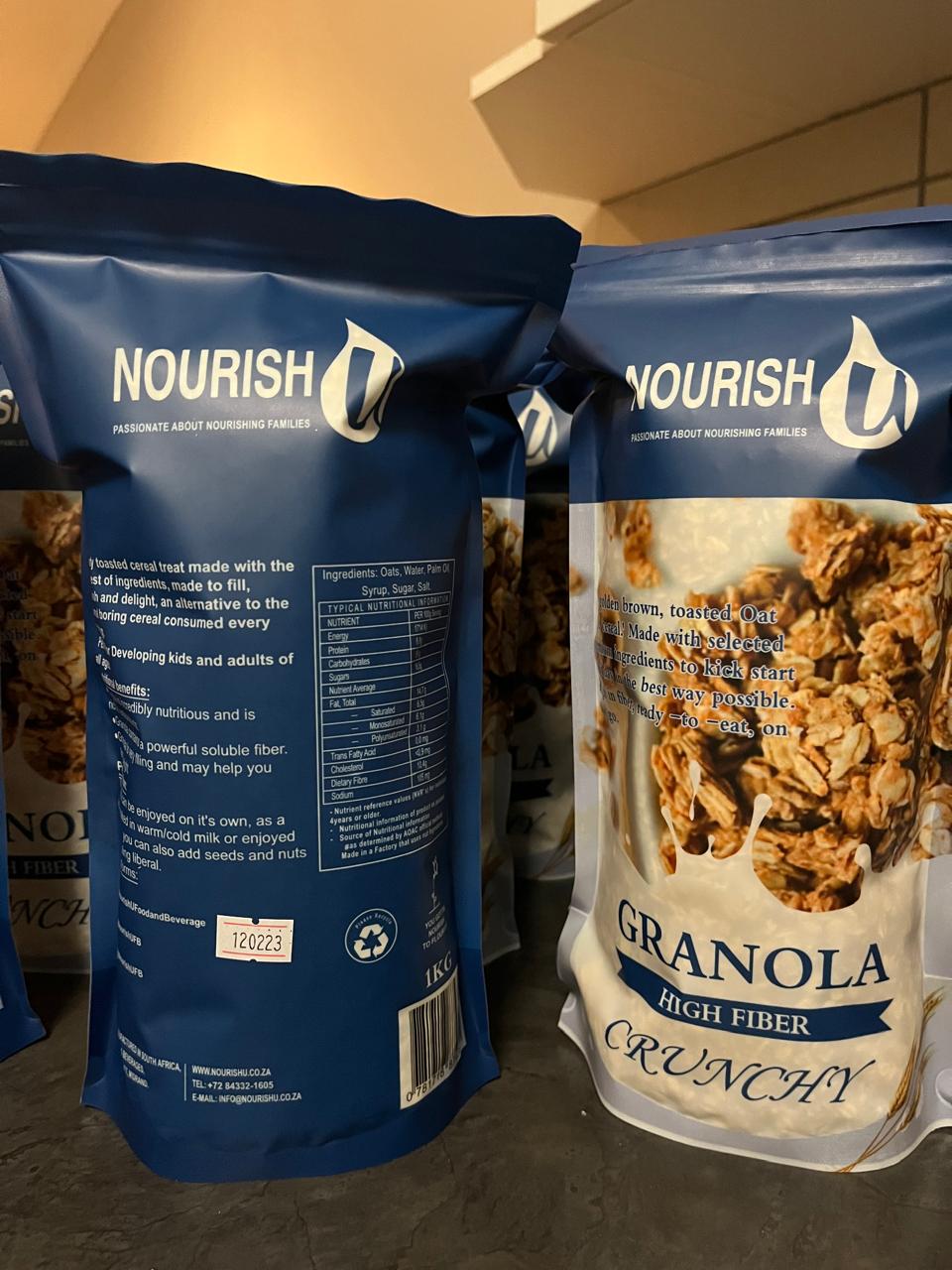 Granola High Fiber Crunchy 1kg view 2
