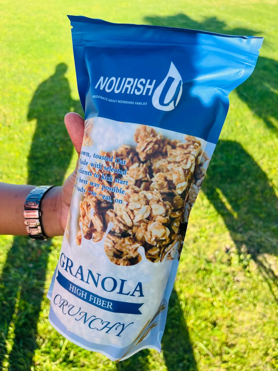 NourishU Granola in natural setting